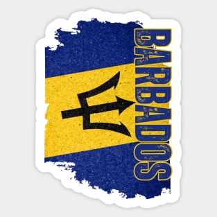 Barbados flag, barbadian flag Sticker